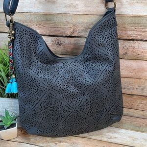 Faux Leather Shoulder Cross Body Bag by T shirt & Jeans